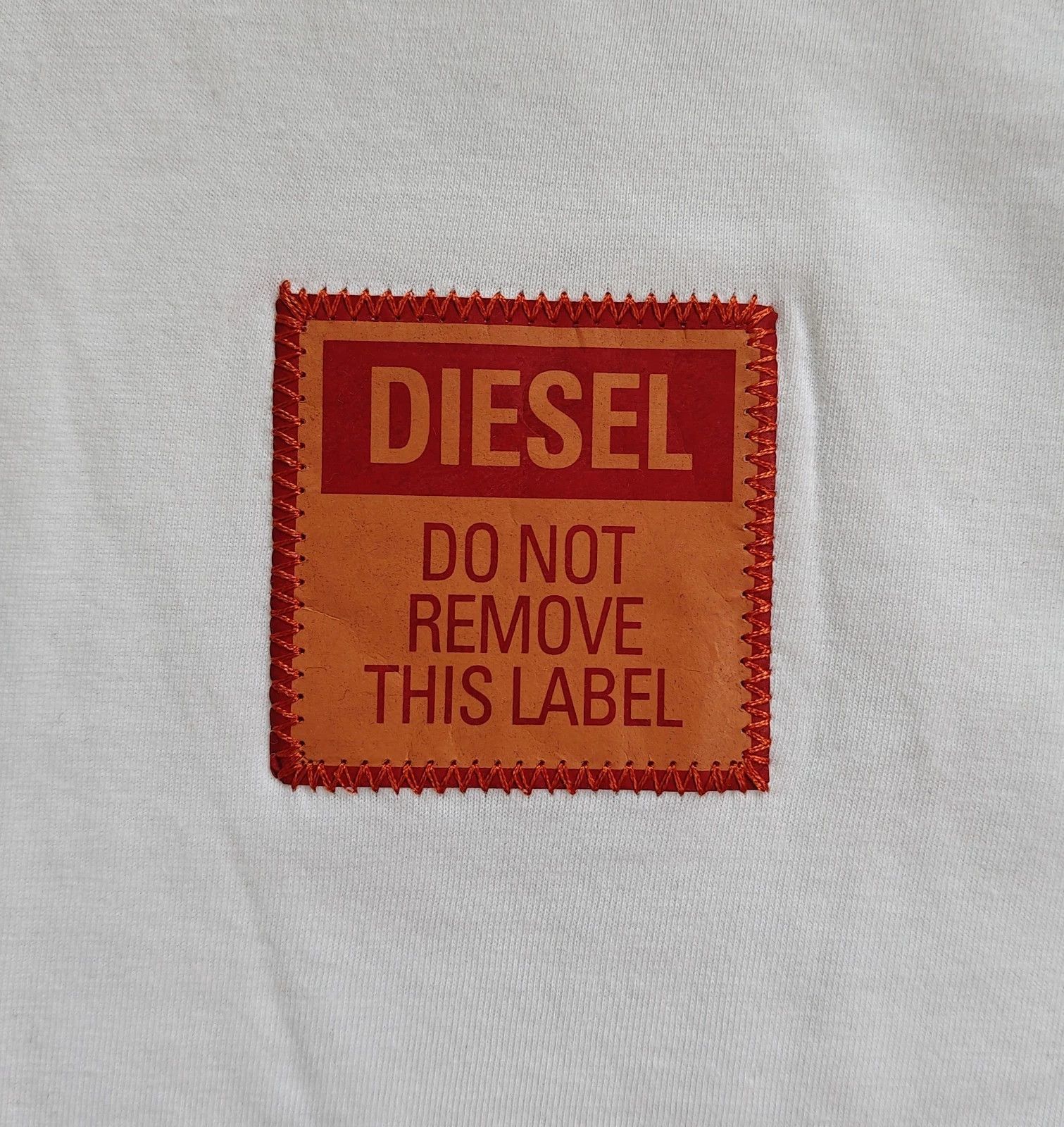 Diesel DIESEL White T-Shirt With Logo Patch FTP 4111 Size US XS / EU 42 / 0 - 3 Thumbnail