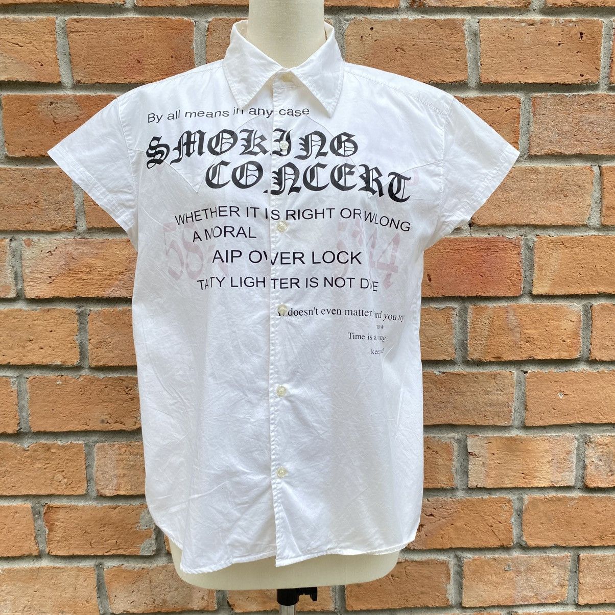 Designer EURO immortal Y2K Punk Smoking Concert Typography Shirt Size L / US 10 / IT 46 - 15 Thumbnail