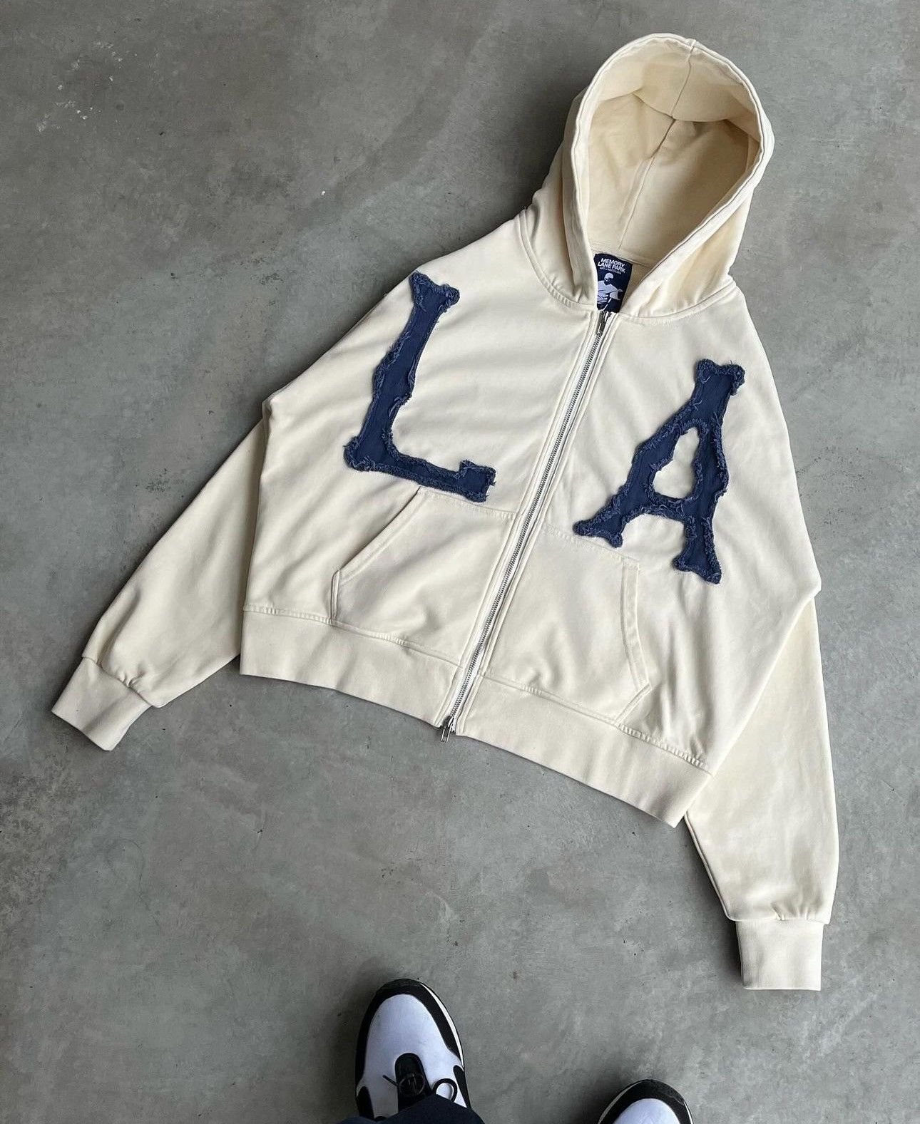 Other Memory Lane Park LA Zip Up - Cream L Size US L / EU 52-54 / 3 - 2 Thumbnail