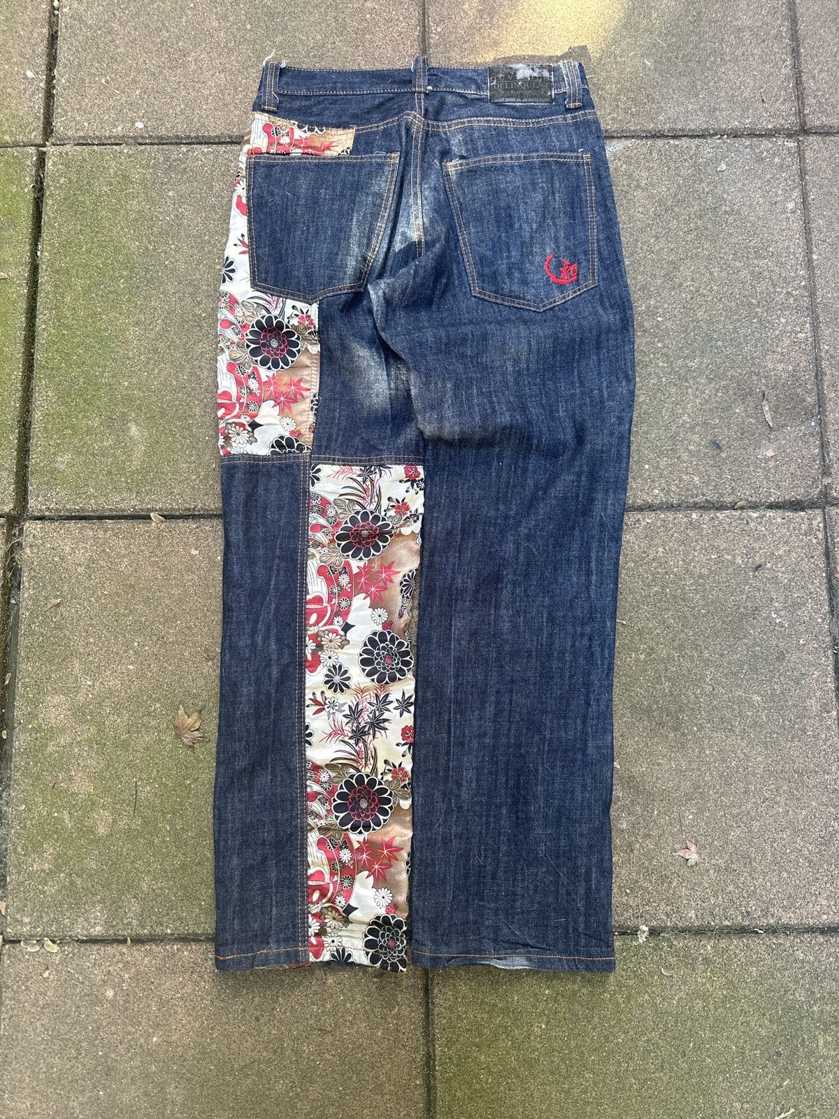 Japanese Brand × Vintage Vintage Y2K Juvenile Deliquent Patchwork Jeans Sz 30 Size US 30 / EU 46 - 3 Thumbnail