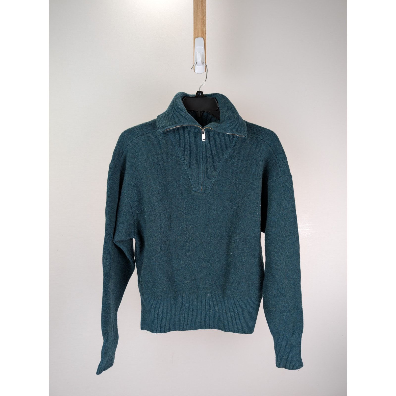 Isabel Marant o1rshd1 CC20 Fancy Quarter-Zip Sweater in Green Size US S / EU 44-46 / 1 - 8 Thumbnail