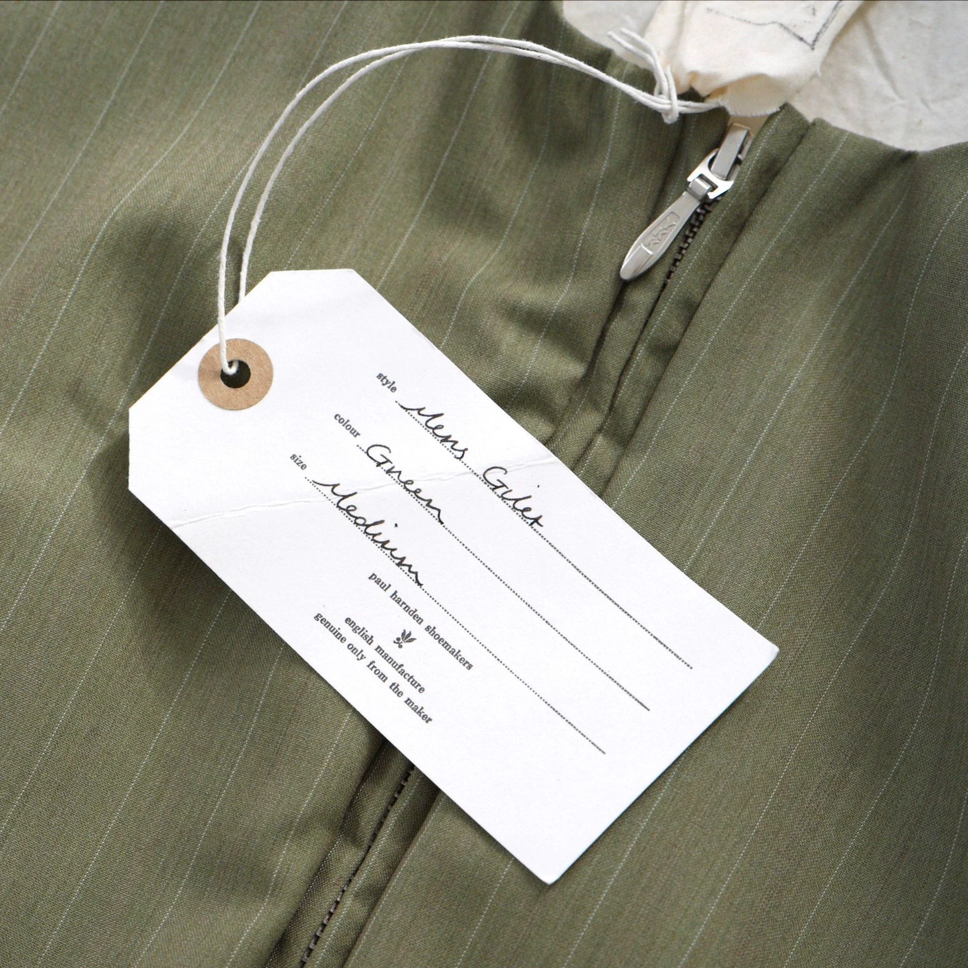 Paul Harnden Shoemakers PHS 24ss Bamboo Green Subtle Pattern Wool Vest Size US M / EU 48-50 / 2 - 2 Thumbnail