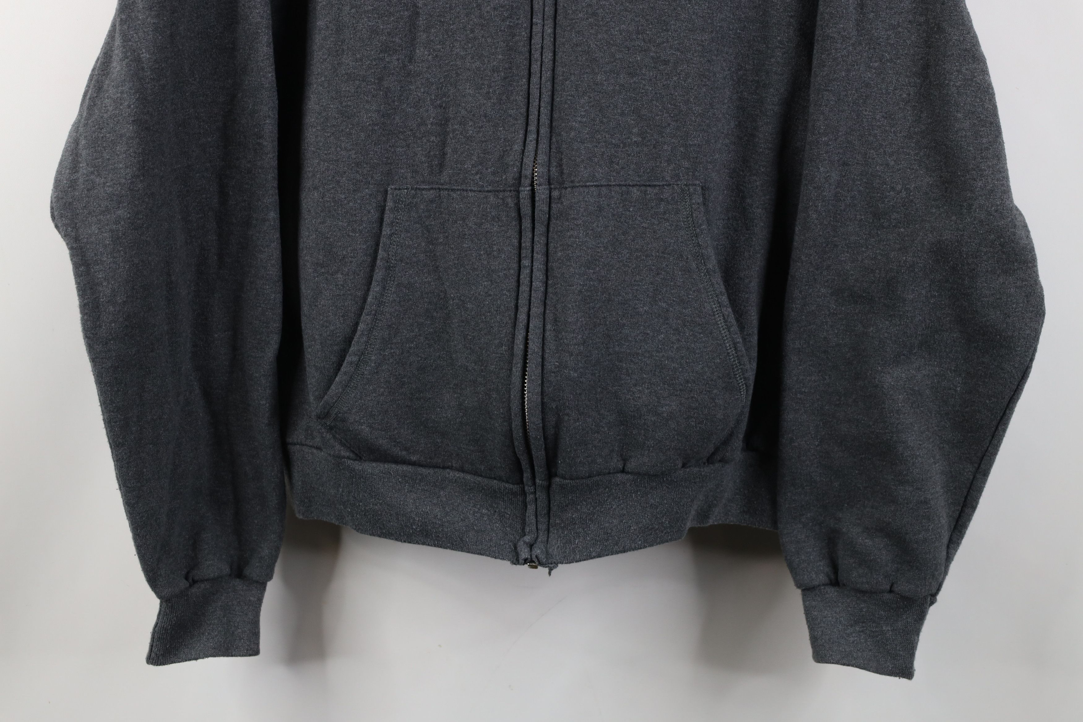 Vintage Vintage 90s Y2K Streetwear Full Zip Hoodie Sweatshirt Gray Size US M / EU 48-50 / 2 - 3 Thumbnail