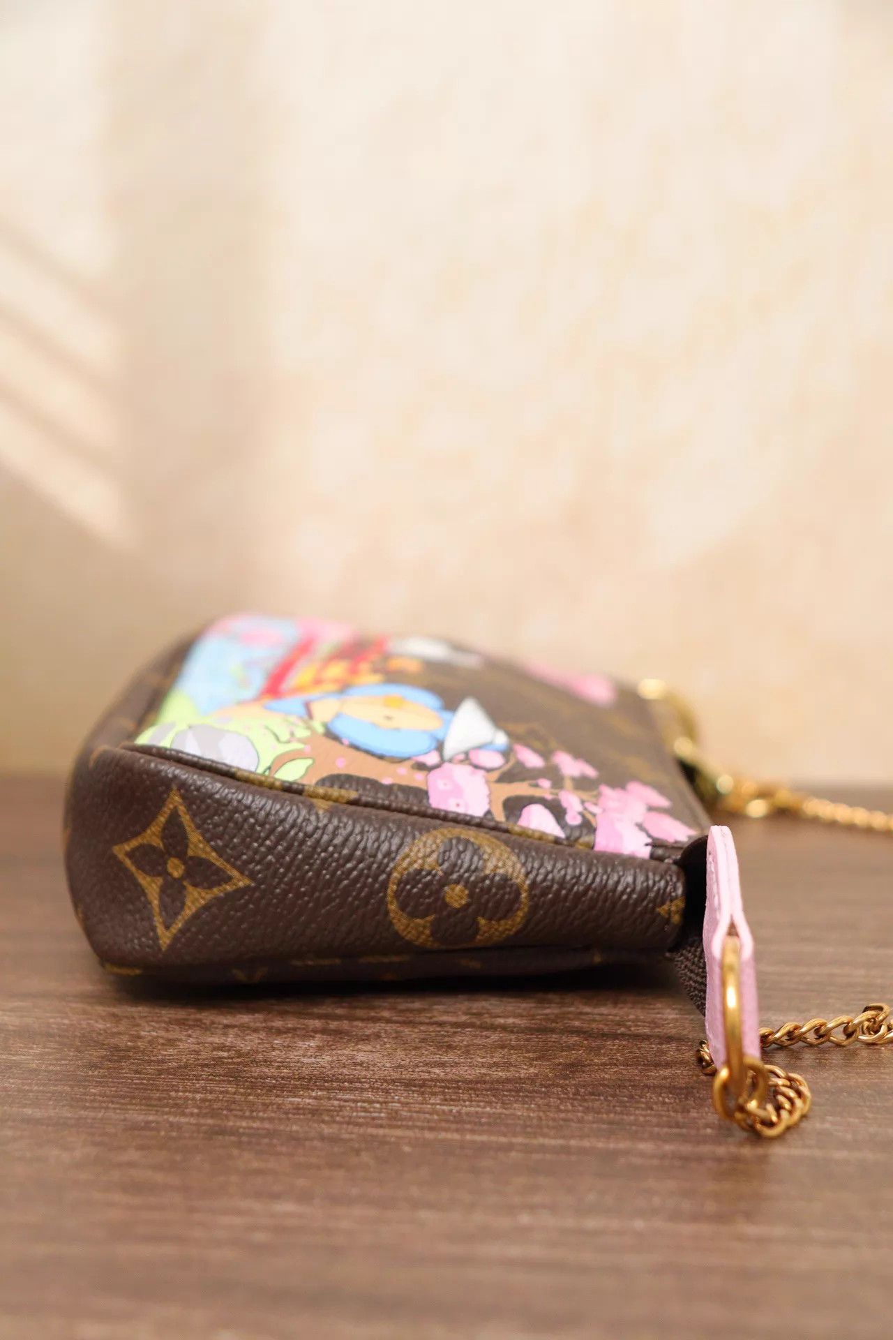 Louis Vuitton LV Cherry Blossom Cat Mahjong Bag 15x10x3 21 Size ONE SIZE - 5 Thumbnail