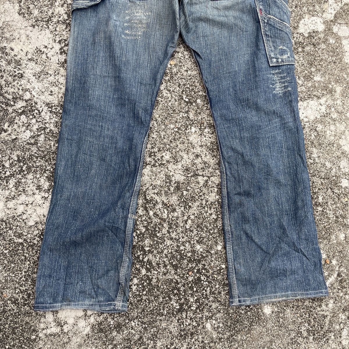 Japanese Brand Vintage Liberto Distressed Buckle Belt Workwear Denim Size US 36 / EU 52 - 11 Thumbnail