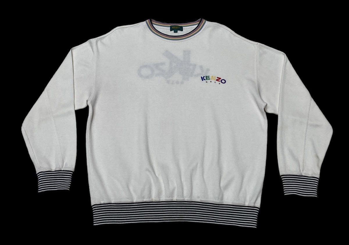 Kenzo × Vintage Vintage Brand Kenzo Big Logo Sweatshirt 1990s Size US L / EU 52-54 / 3 - 1 Thumbnail