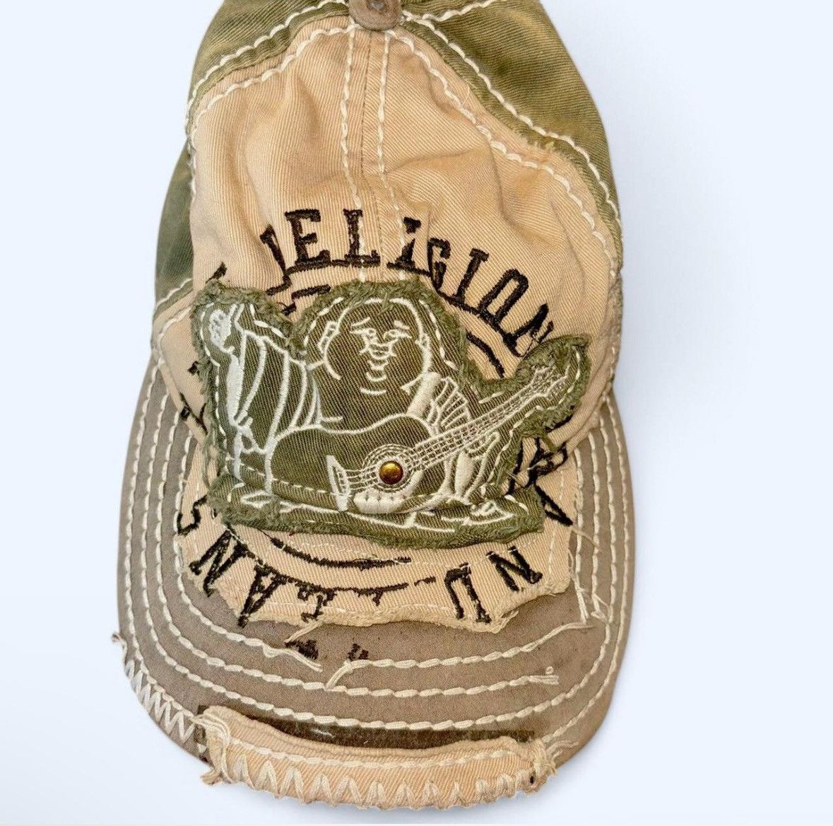 True Religion Distressed Buddha Cap Size ONE SIZE - 1 Thumbnail