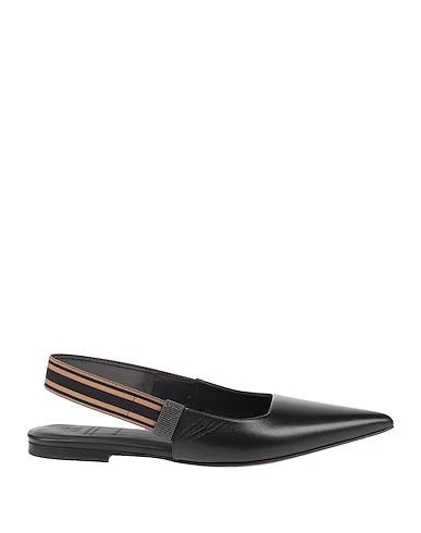 image of Brunello Cucinelli O1W1Db10524 Ballet Flats In Black, Women's (Size 8)