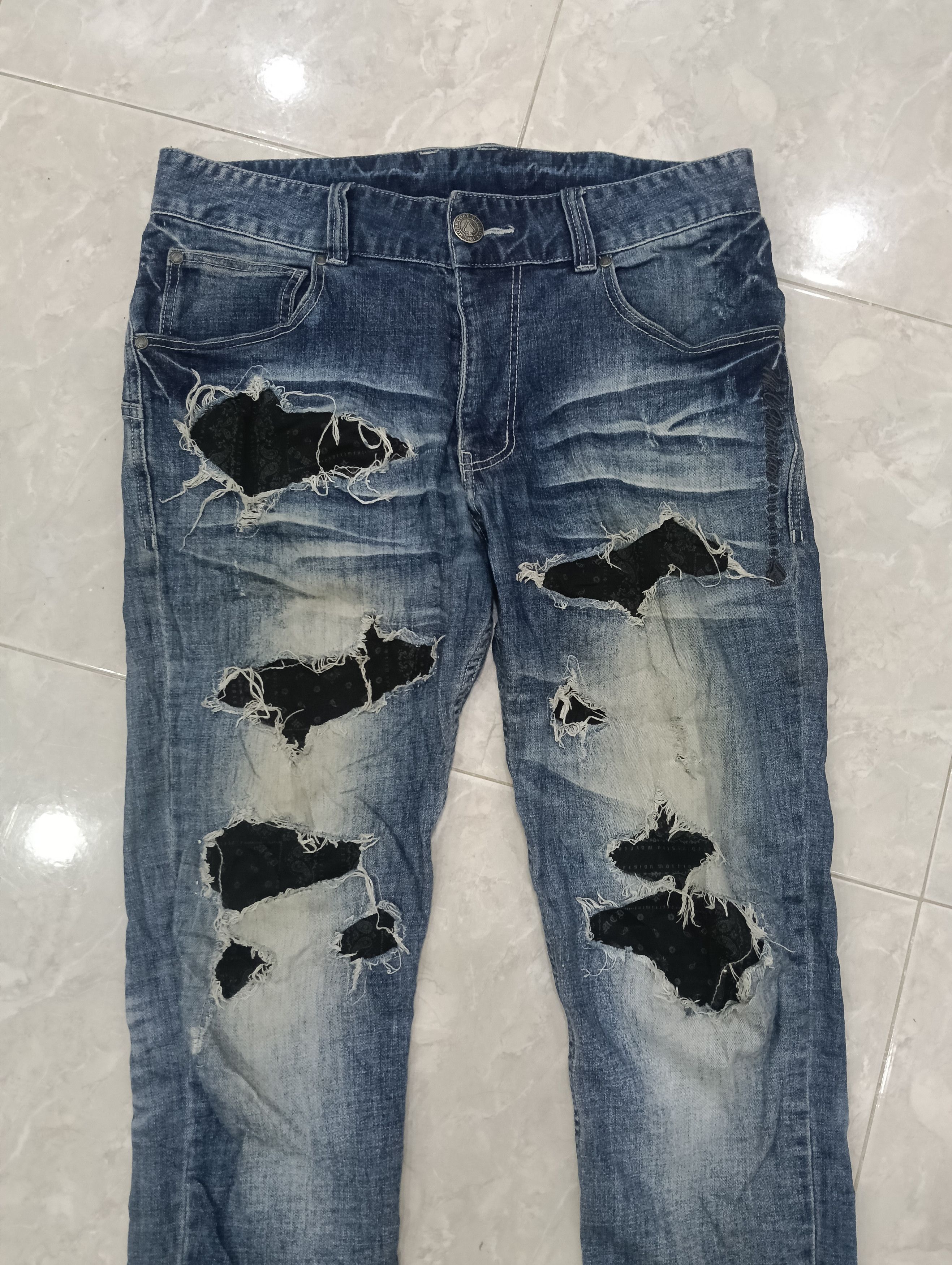 Japanese Brand More Core Division Distressed Style Size US 34 / EU 50 - 2 Thumbnail