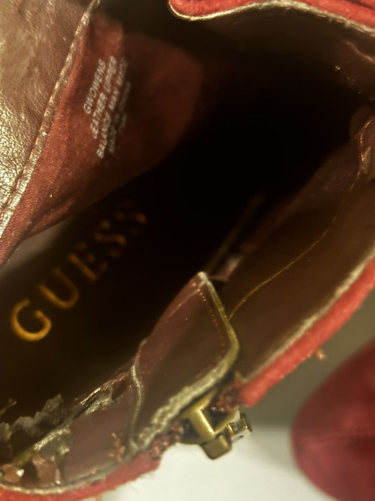 Guess Guess burgundy ankle boots0527 Size US 7.5 / IT 37.5 - 10 Thumbnail