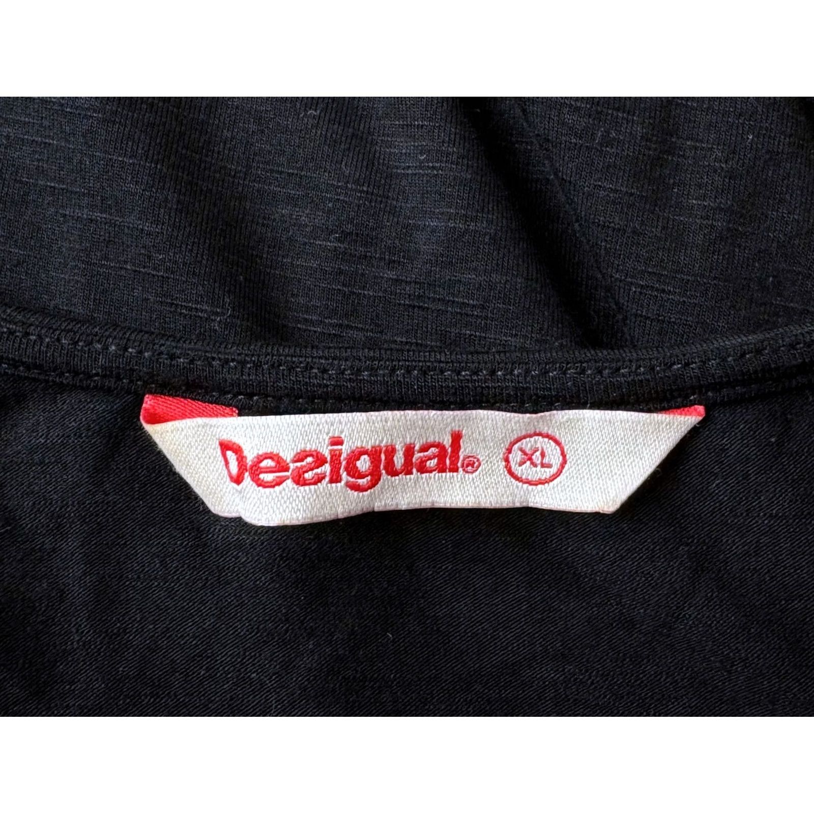 Desigual Desigual Dress XL Womens A-Line Black Knee Length 93cm 50cm Size XL / US 12-14 / IT 48-50 - 5 Thumbnail