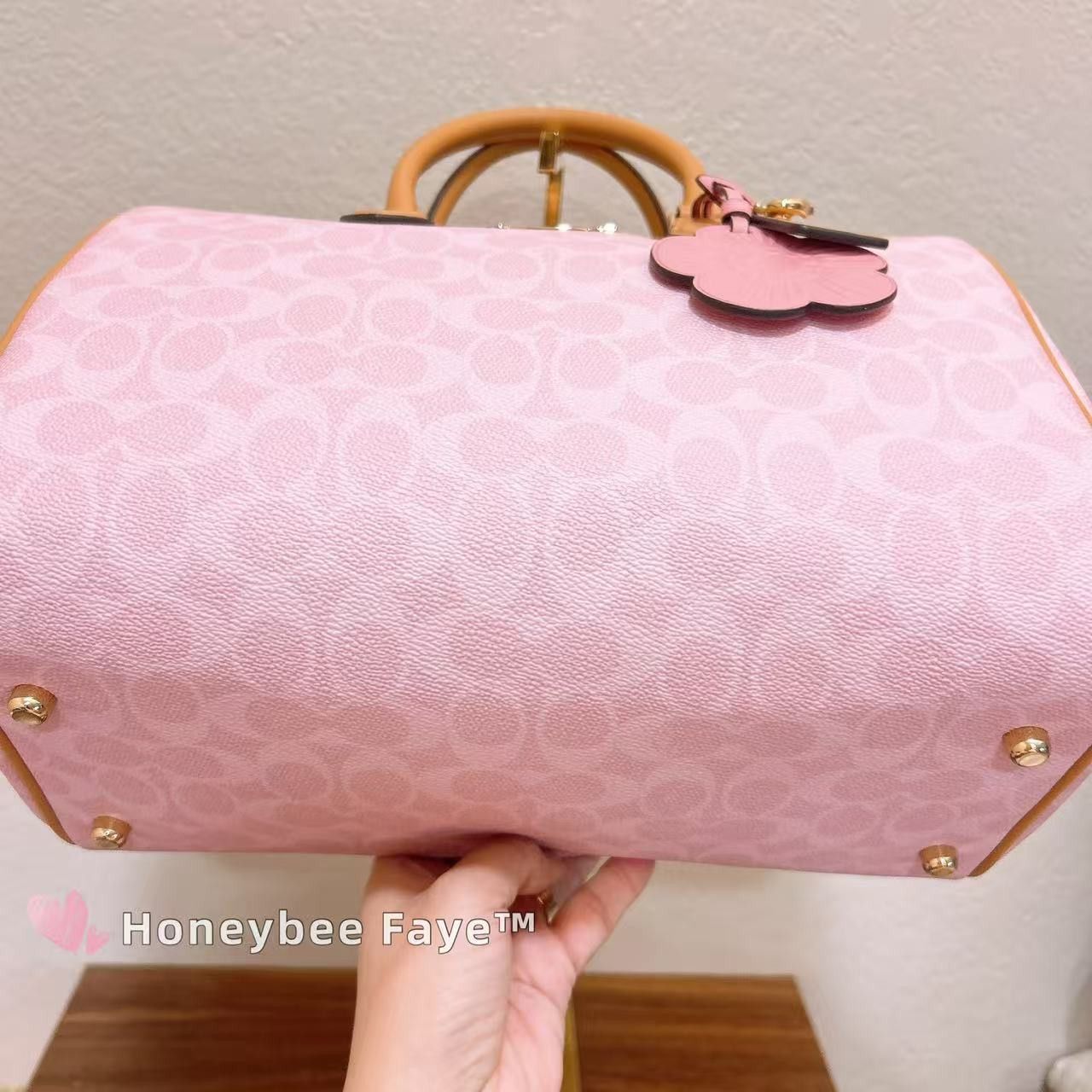Coach Rowan Large Satchel Bag In Signature Canvas With Charms Size ONE SIZE - 6 Thumbnail