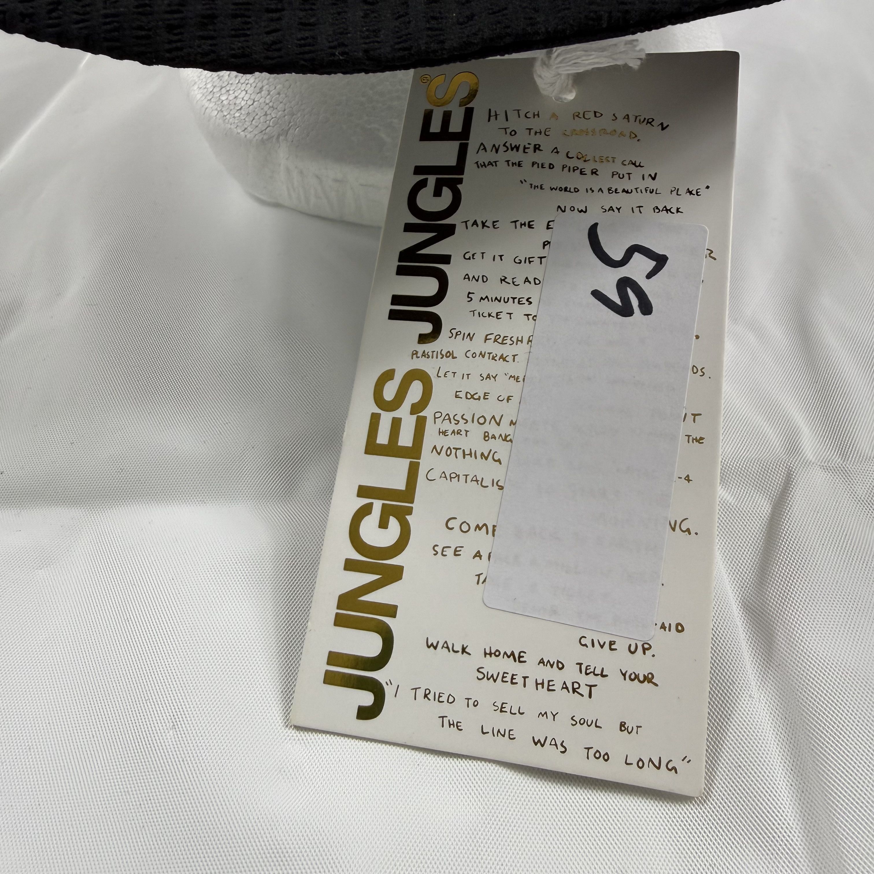 Jungles Jungles Jungles Seersucker Wide Brimmed Hat Black Logo O/S Size ONE SIZE - 6 Thumbnail