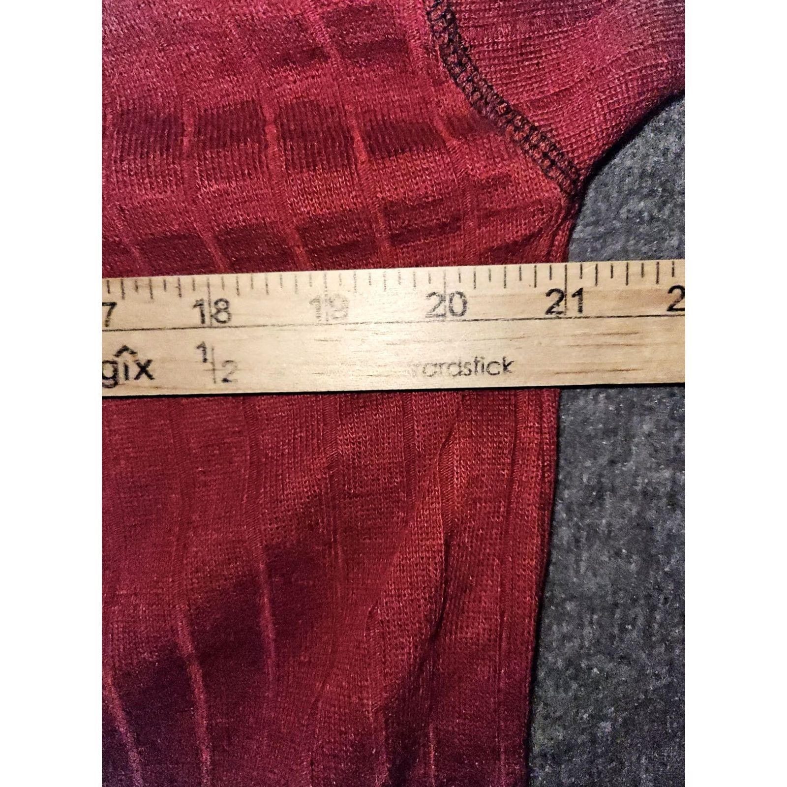 Point Zero VINTAGE Point Zero Shirt Men's XL Red Long Sleeve Striped Ribbed Y2K Size US XL / EU 56 / 4 - 4 Thumbnail