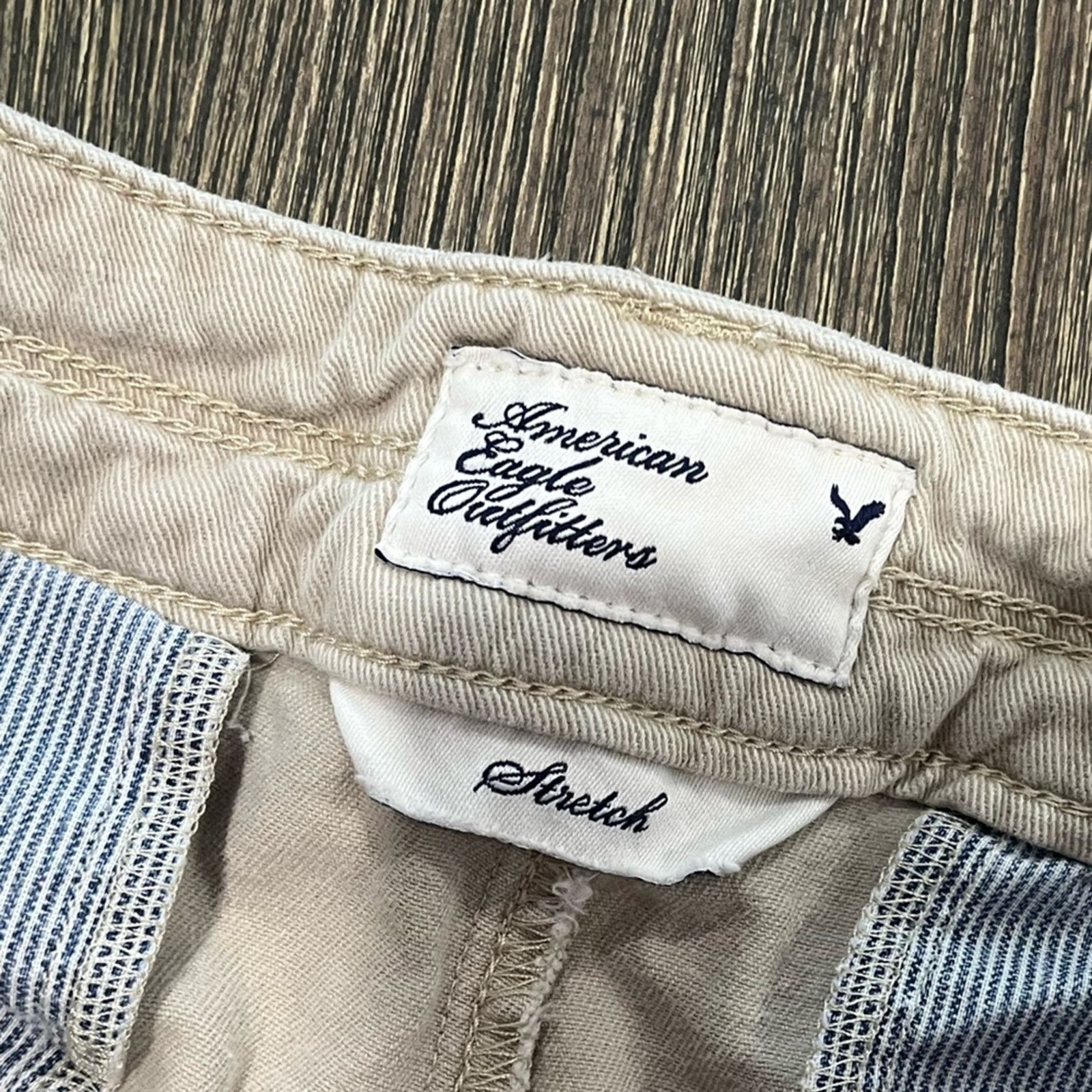 American Eagle Outfitters American Eagle Shorts Chino Flat Front Stretch Cotton Size 28" / US 6 / IT 42 - 6 Thumbnail