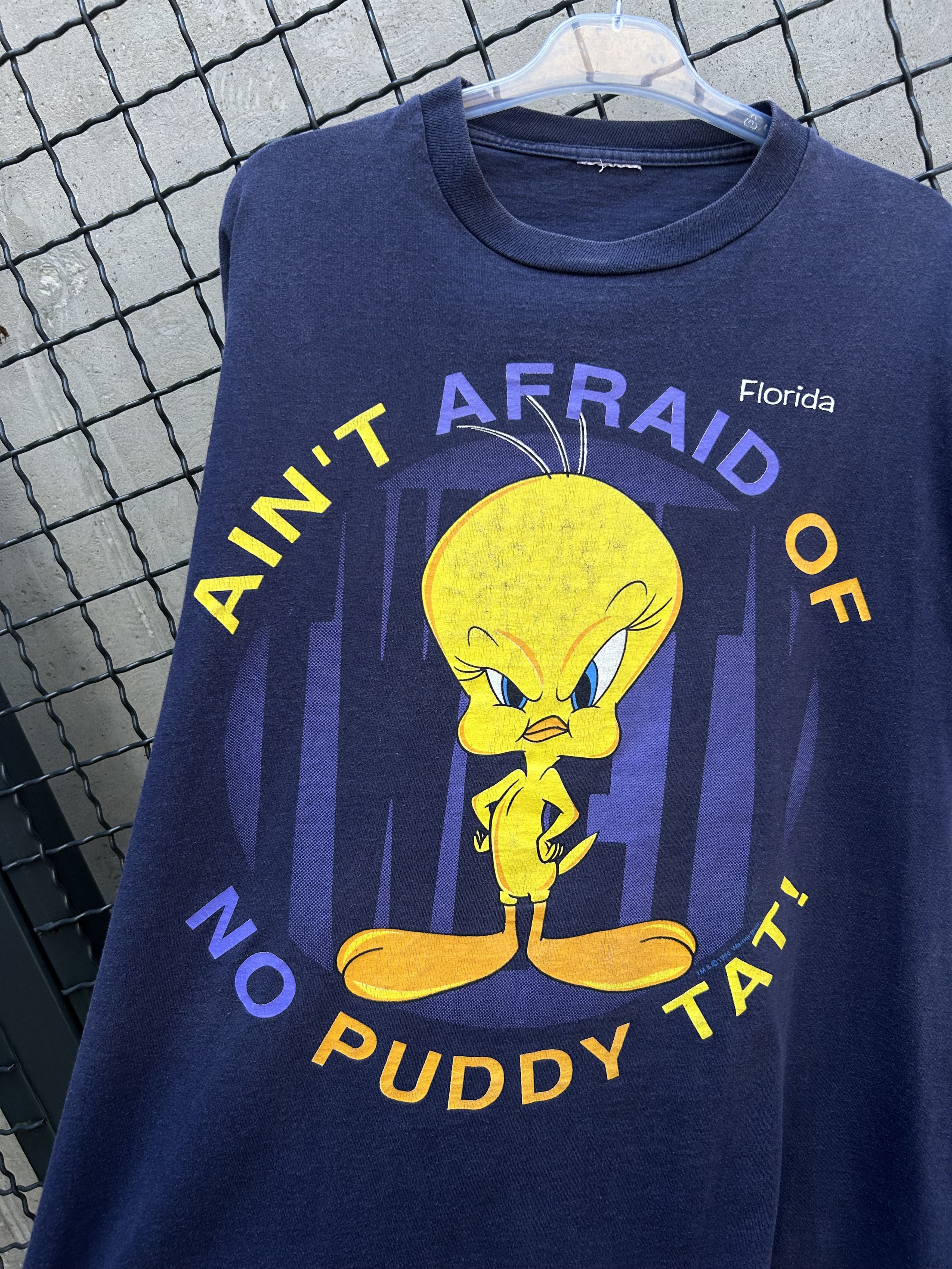 Cartoon Network Vintage 1996 Looney Tunes Tweety Cartoon Florida T-shirt Size US XL / EU 56 / 4 - 3 Thumbnail