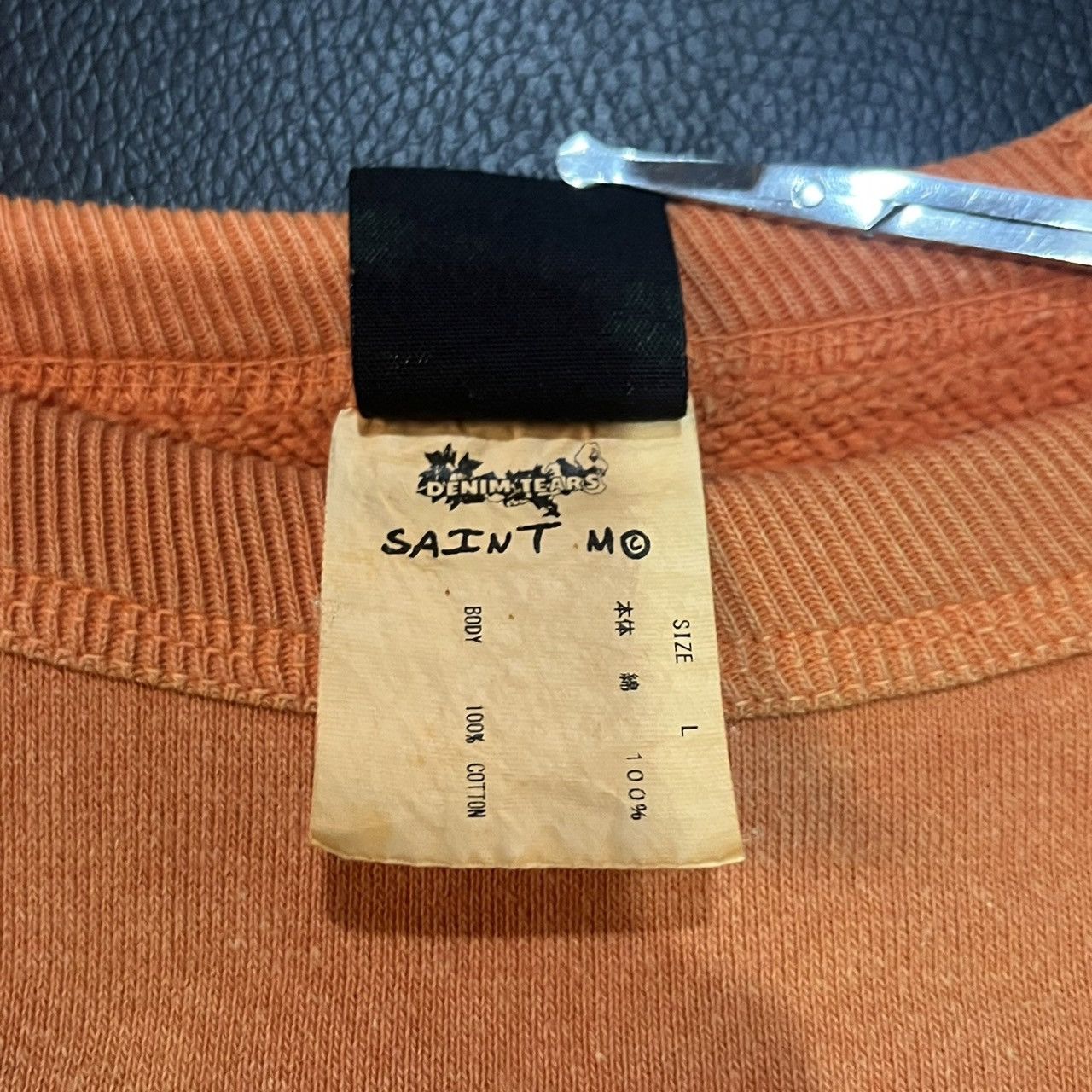 DENIM TEARS × Saint Michael Saint Michael x Denim Tears Milk Pack Sweatshirt - Orange Size US L / EU 52-54 / 3 - 9 Thumbnail