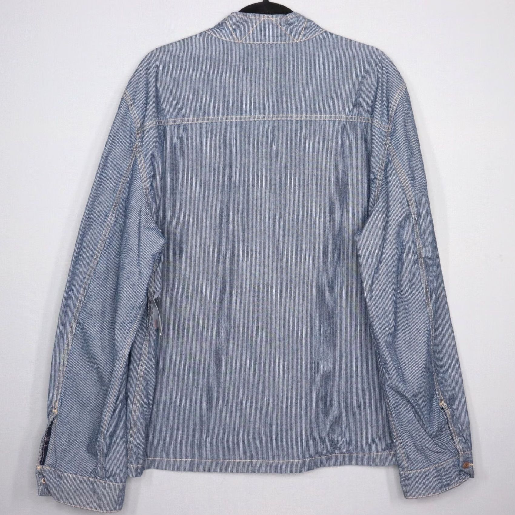 Sean John VINTAGE Sean John Deli Denim Jacket Sz 2XL Indigo Striped Full Zip Pockets Mens Denim Jacket 2XL Indigo Striped Full Zip Pockets Mens Boys? Size US XXL / EU 58 / 5 - 5 Thumbnail