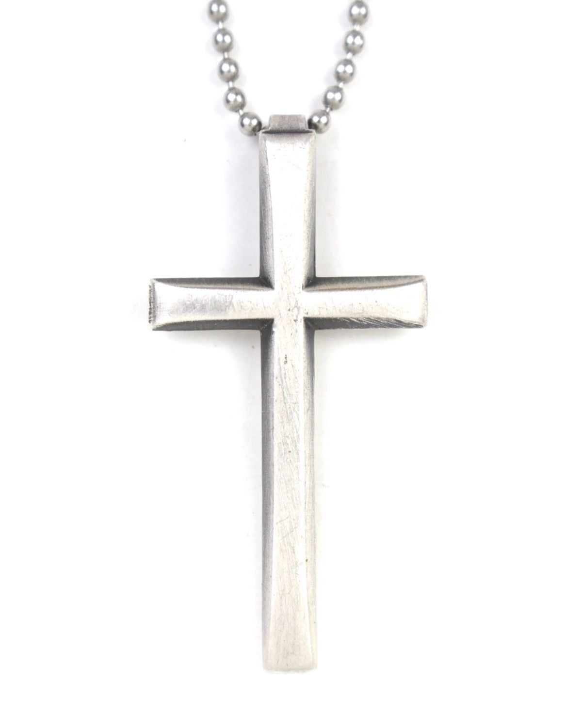 Hysteric Glamour 2000S SARAH JAPAN SILVER-PLATED CROSS BALL CHAIN NECKLACE Size ONE SIZE - 1 Thumbnail