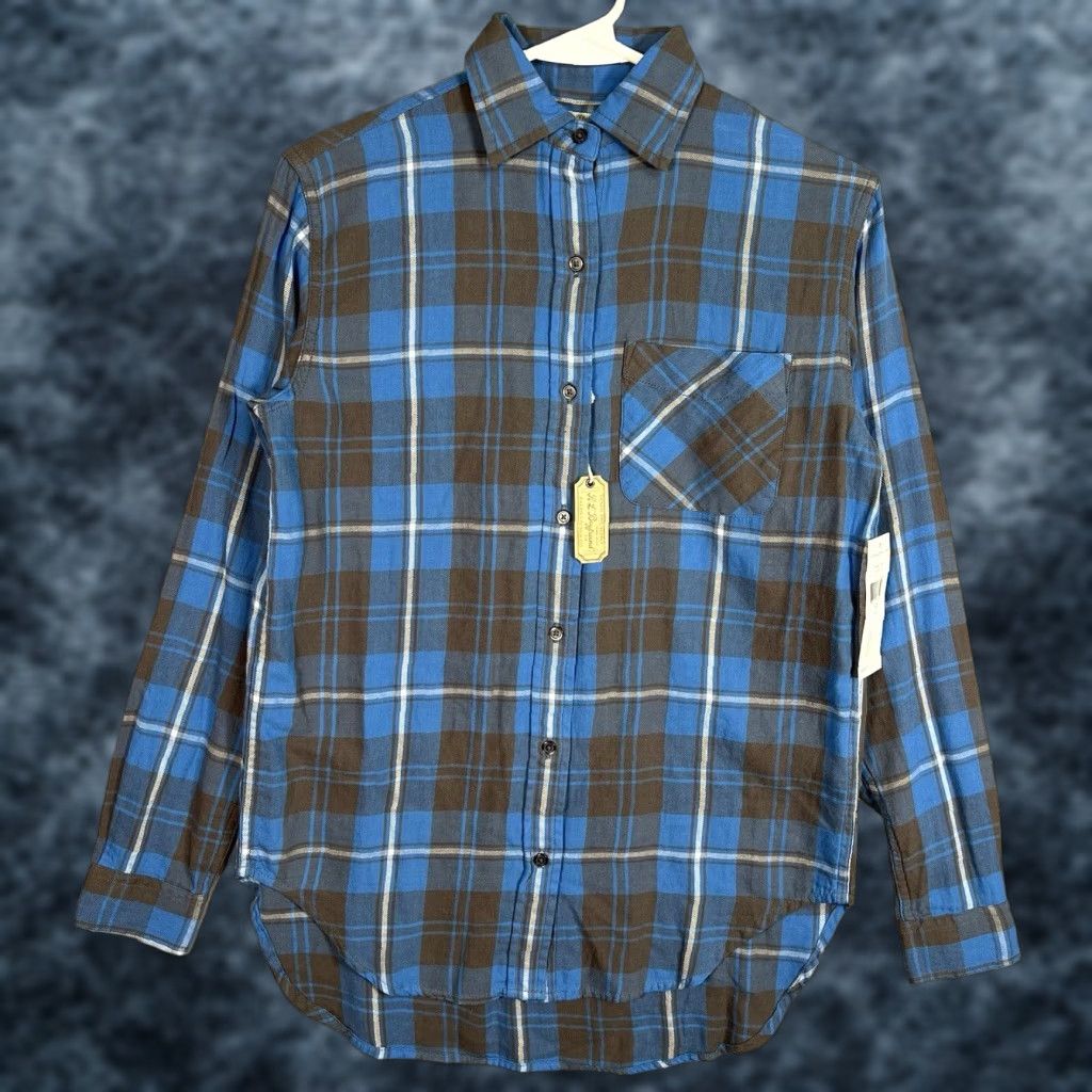 Ralph Lauren VINTAGE Denim & Supply Ralph Lauren Plaid Button-Up Shirt Womens XS Blue Long Sleeve, Collared, Classic Fit Size XS / US 0-2 / IT 36-38 - 1 Thumbnail