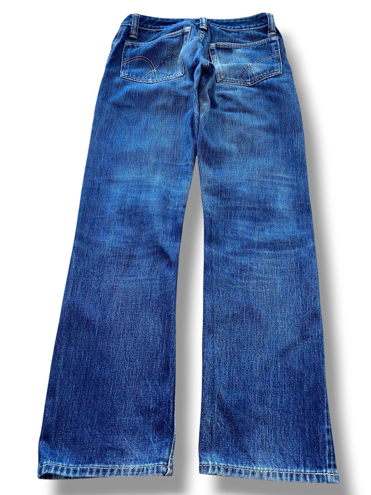 Full Count & Co. Full Count X Selvedge Blue Wash Style Straight Leg Jeans Size US 26 / EU 42 - 3 Thumbnail