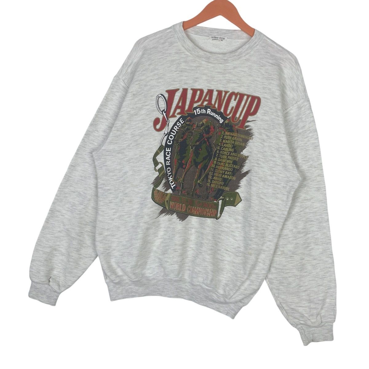Designer × Vintage Japancup Big Print Logo Sweatshirt Crewneck Pullover Jumper Size US L / EU 52-54 / 3 - 4 Thumbnail