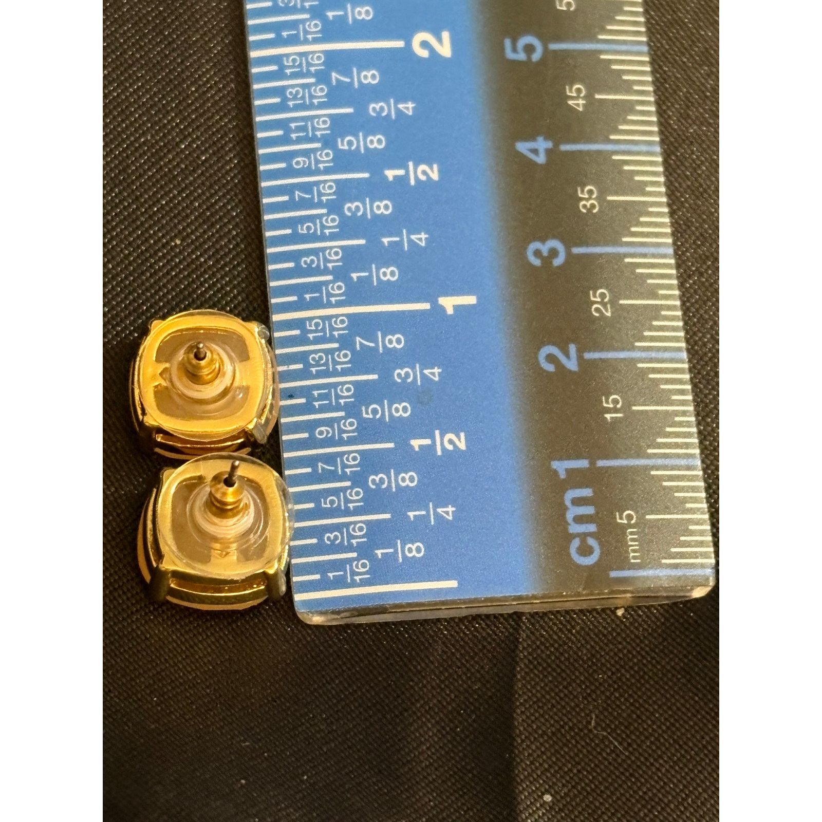 Kate Spade Kate Spade 0.5 Inch Cushion Stud Earrings Gold Tone Size ONE SIZE - 4 Thumbnail