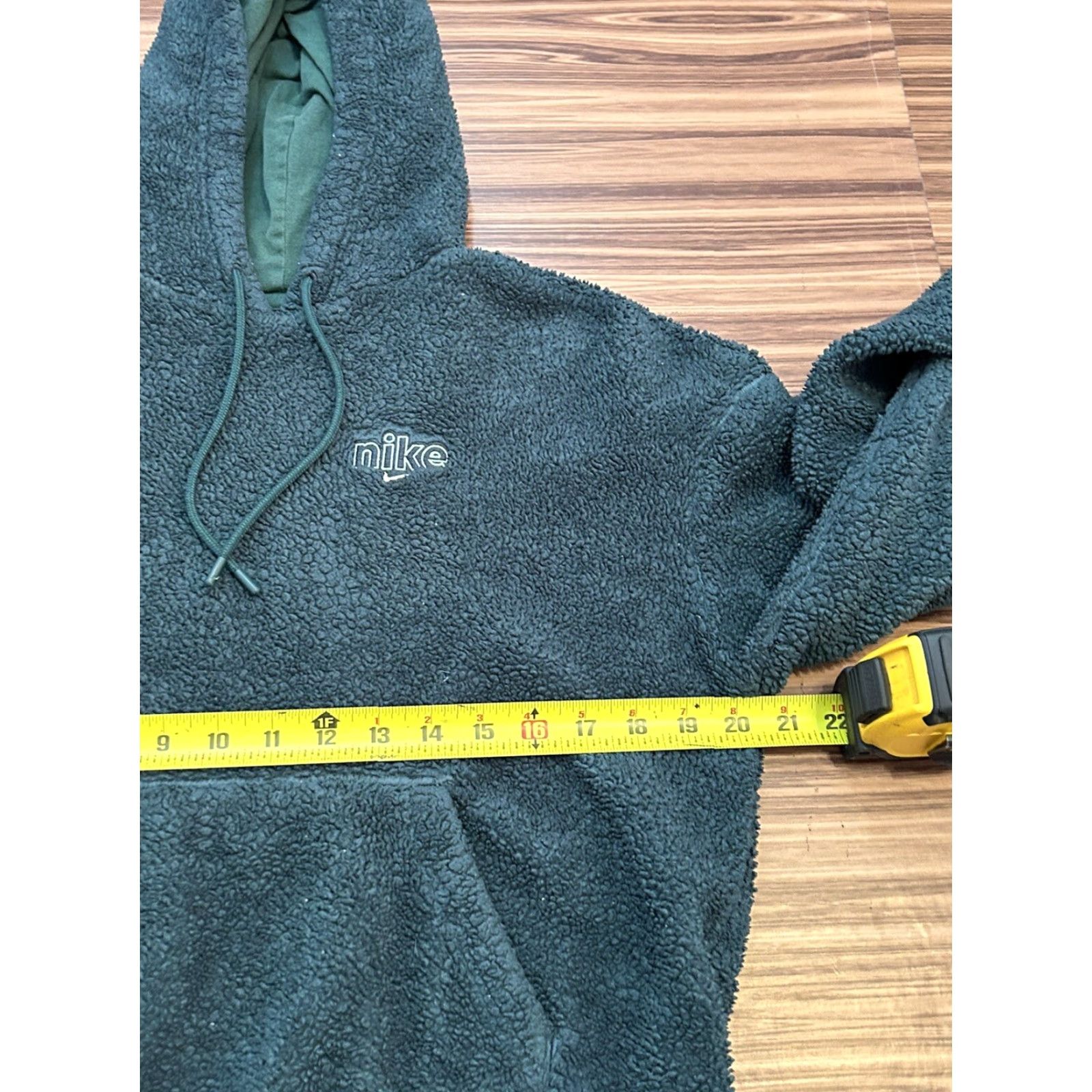 Nike Nike Women's NSW Plush Fleece Hoodie XS Atomic Teal/Enamel Green CU6425 Size XS / US 0-2 / IT 36-38 - 3 Thumbnail
