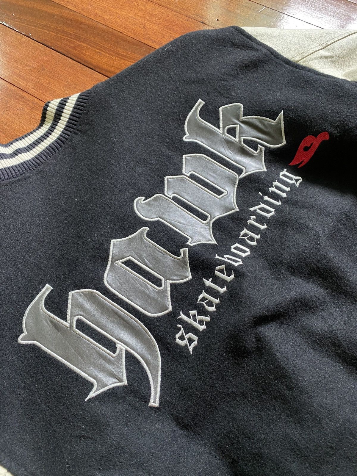 Tony Hawk 90s Tony Hawk- Embroidered Letterman Varsity Jacket Size US L / EU 52-54 / 3 - 9 Thumbnail