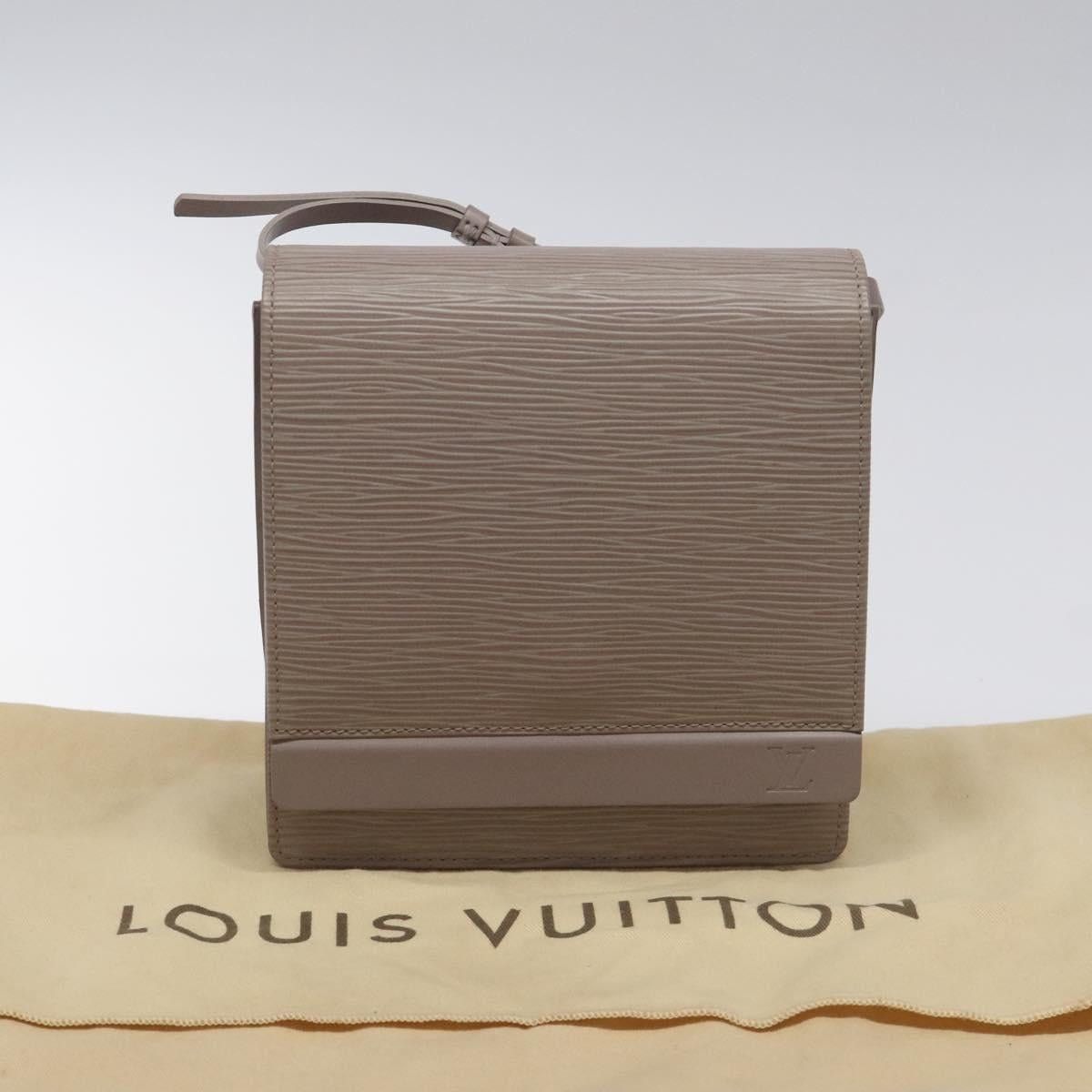 Louis Vuitton LOUIS VUITTON Epi Biarritz Shoulder Bag Gray Pepper M5293c Size ONE SIZE - 12 Thumbnail