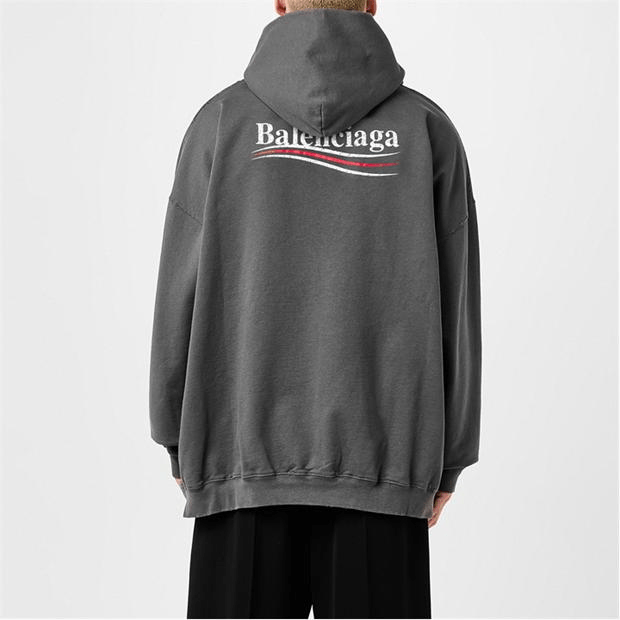 Balenciaga Logo Political Hoodie Size US L / EU 52-54 / 3 - 3 Thumbnail