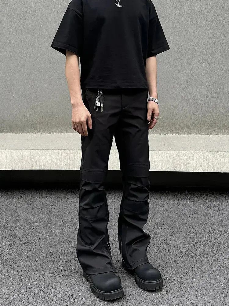 Japanese Brand × Vintage Straight fit zippered casual pants Size US 30 / EU 46 - 1 Thumbnail