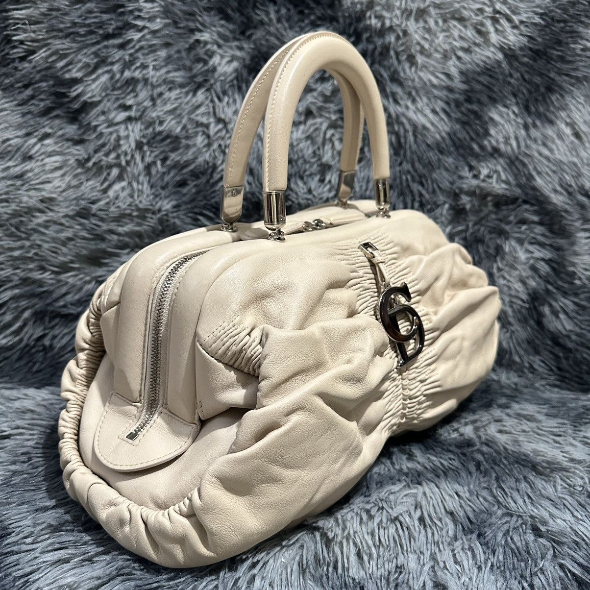 Dior Dior Light Beige Leather Karenina East West Karenina Satchel Size ONE SIZE - 3 Thumbnail