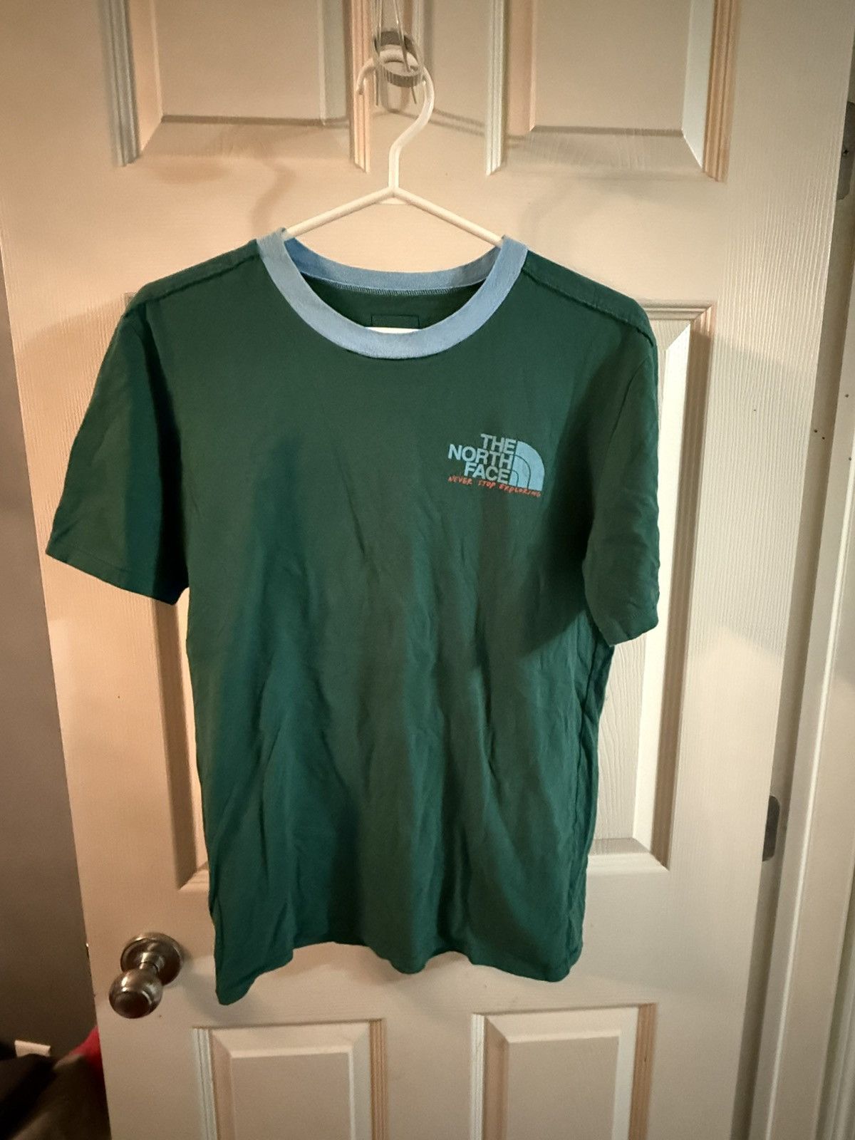 The North Face Men’s NorthFace T shirt Green and blue Size US S / EU 44-46 / 1 - 1 Thumbnail