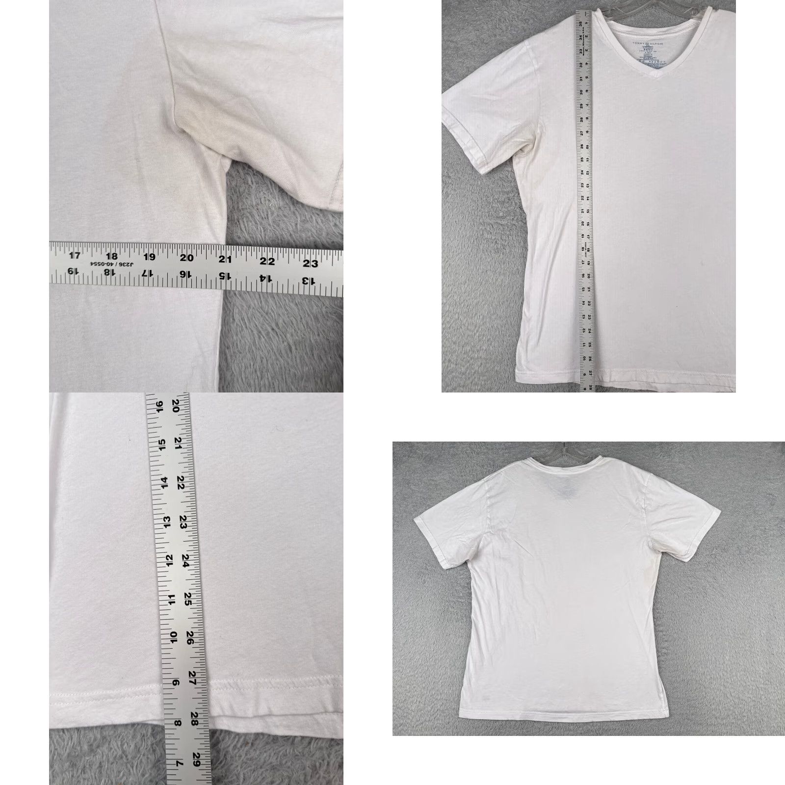 Tommy Hilfiger VINTAGE Tommy Hilfiger T-Shirt Women Adult XL White Casual Short Sleeve Cotton Summer Women's Size 40" / US 18 - 8 Thumbnail