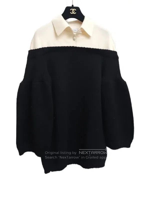 Valentino Valentino Black Wool Long Sleeve Sweater . Size M / US 6-8 / IT 42-44 - 2 Thumbnail