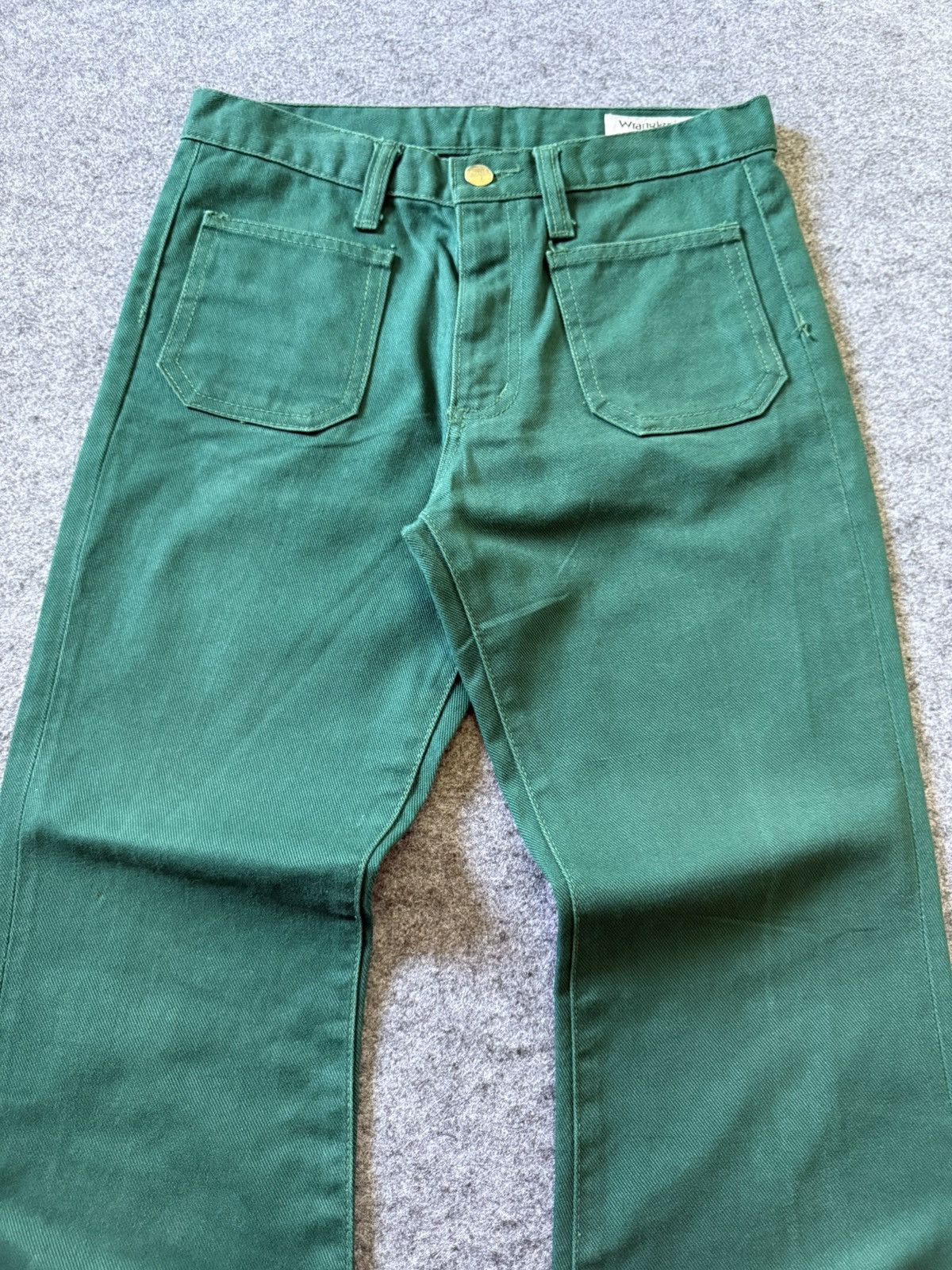 If Six Was Nine × Le Grande Bleu (L.G.B.) × Wrangler 70s 80s Wrangler Bell Bottom Flared Bootcut Jeans Size US 28 / EU 44 - 3 Thumbnail