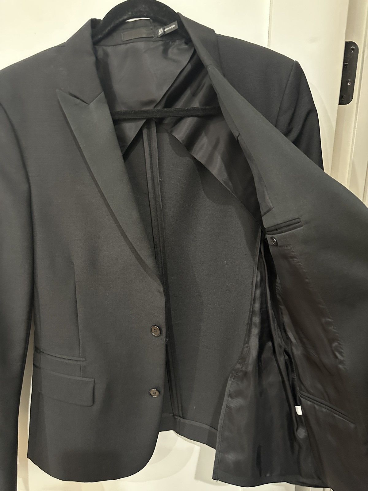 Blk Dnm BLK DNM Peak Lapel Tux Blazer Size 48S - 3 Thumbnail