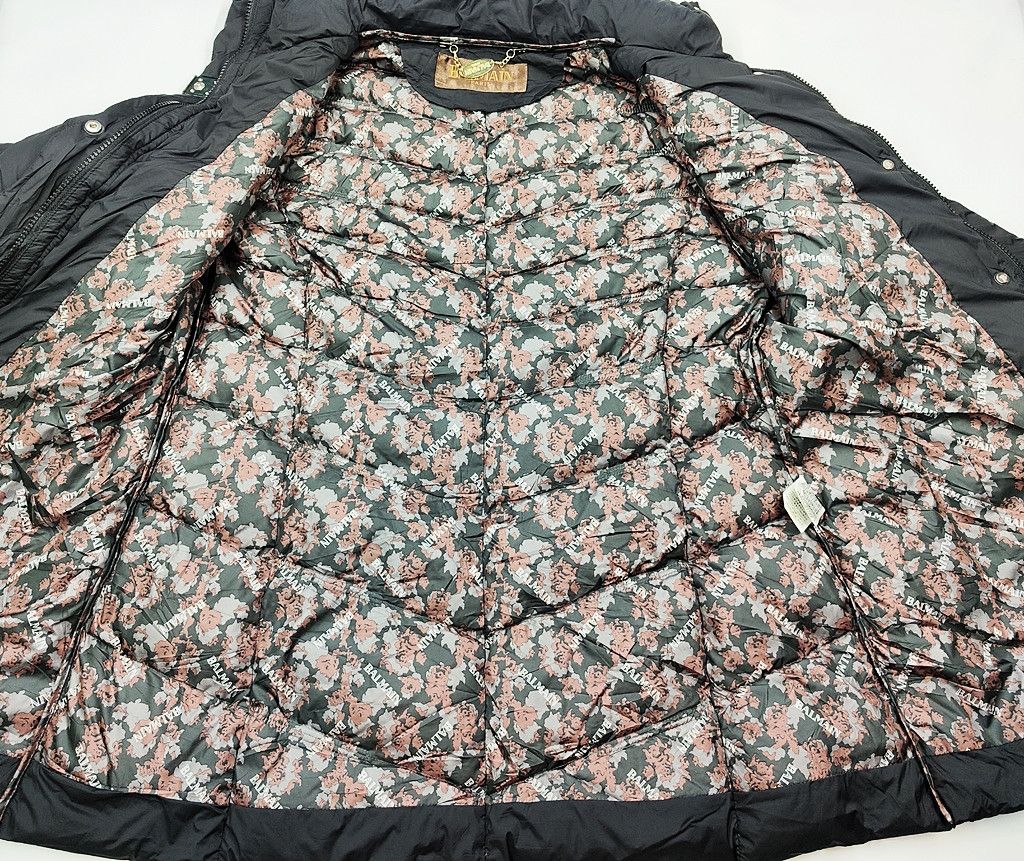 Balmain BALMAIN black puffer long jacket Size L / US 10 / IT 46 - 5 Thumbnail