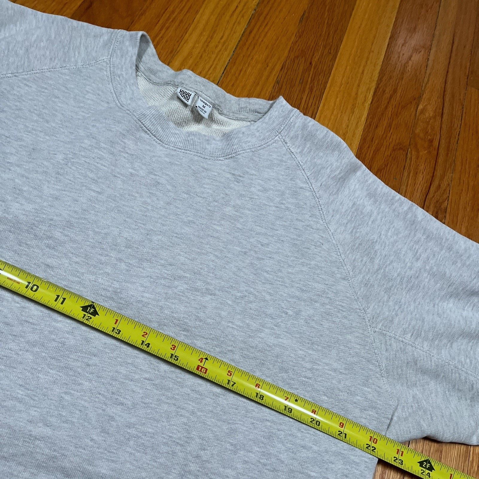 Christophe Lemaire × Uniqlo Uniqlo U Lemaire Crewneck Sweatshirt Distress Grunge Bleach Size M / US 6-8 / IT 42-44 - 4 Thumbnail