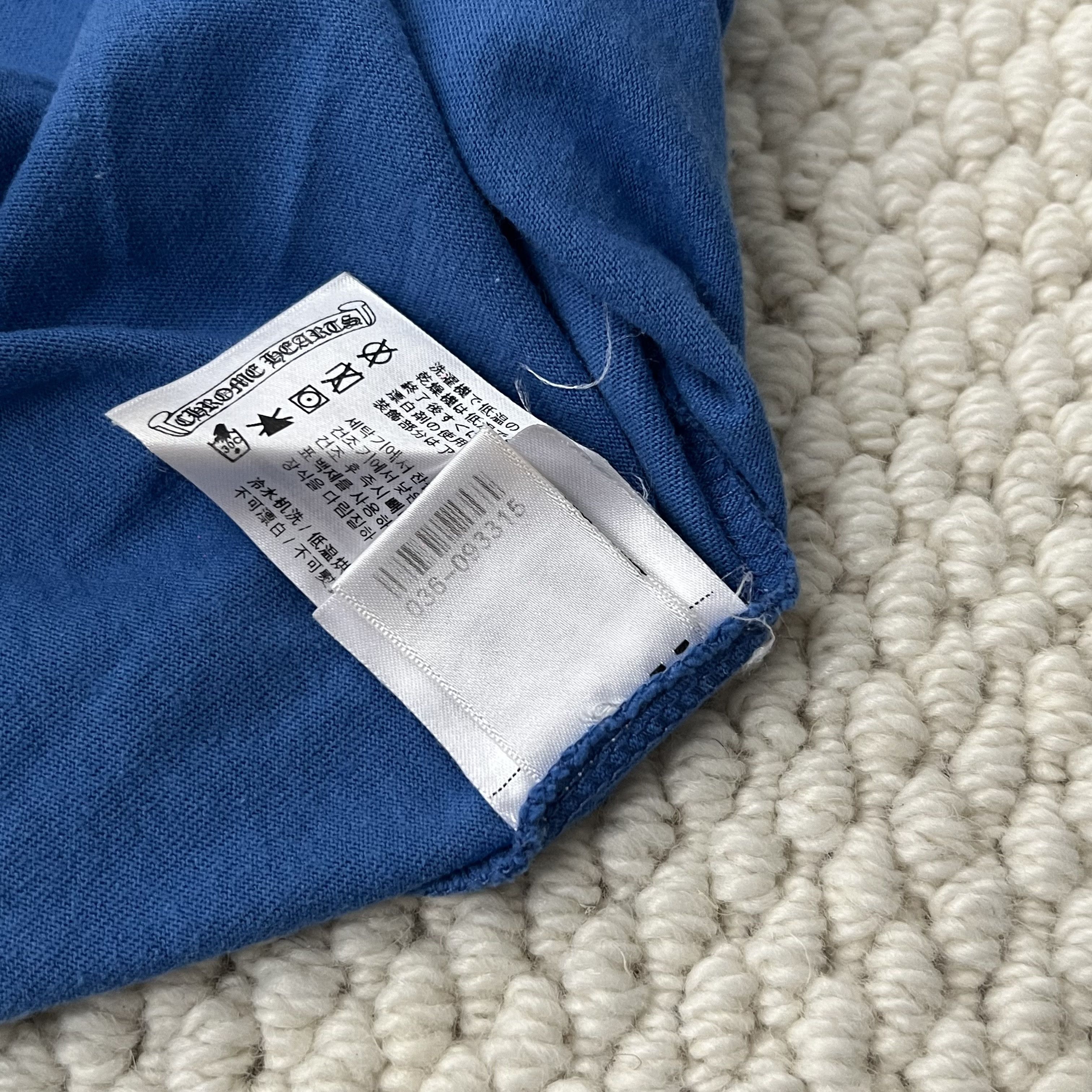 Chrome Hearts CHROME HEARTS 'SCROLL LOGO' TEE BLUE Size M / US 6-8 / IT 42-44 - 7 Thumbnail