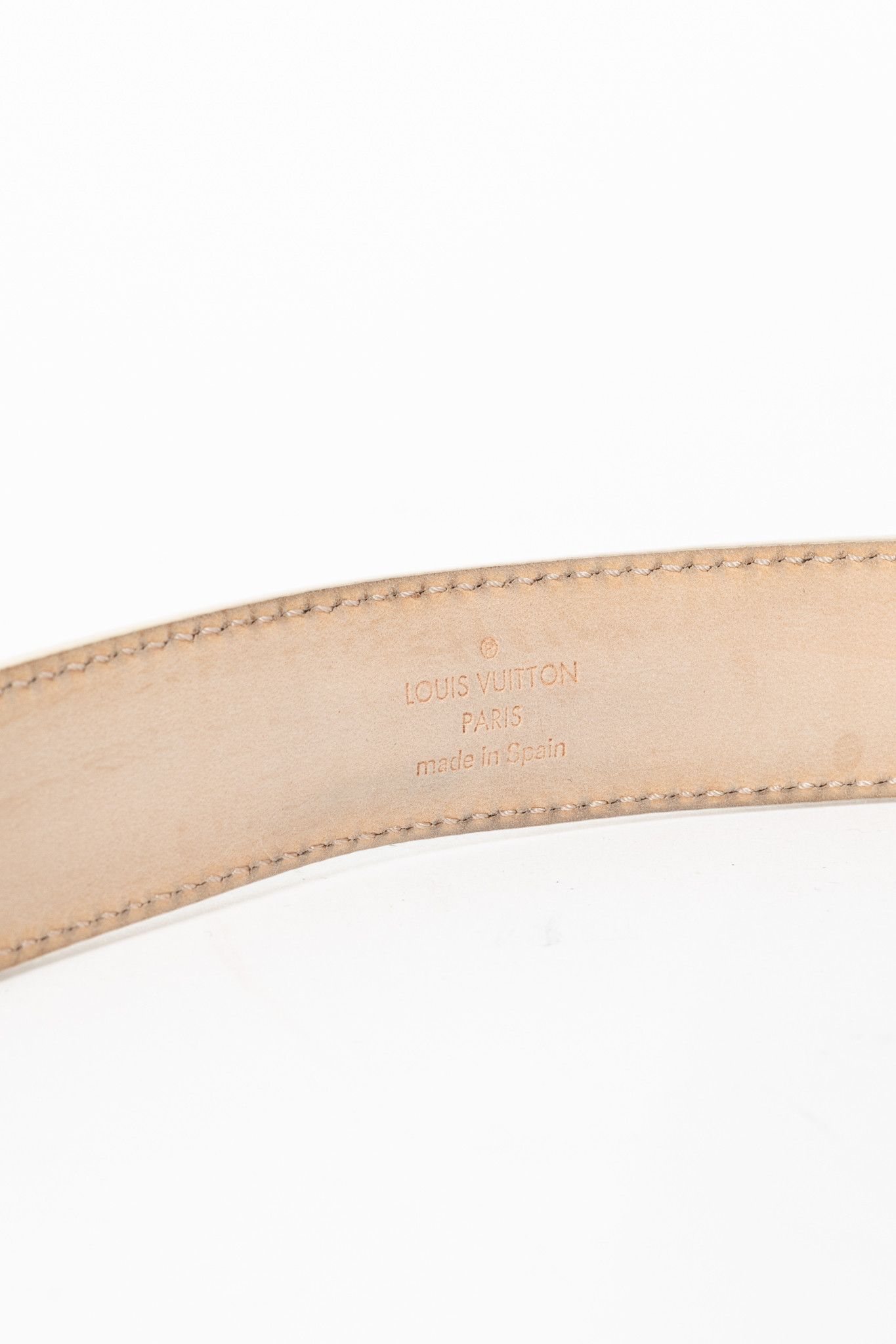 Louis Vuitton Louis Vuitton Damier Azur Canvas Mini Belt Size ONE SIZE - 4 Thumbnail