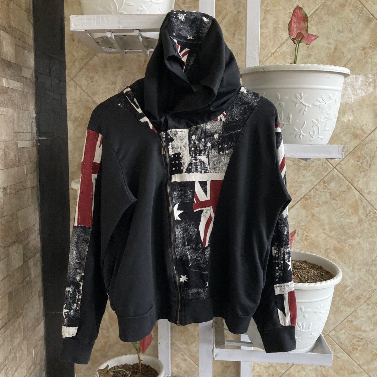 Japanese Brand ZOCEN - Zipper Hoodie Asymetrical Jacket Vkei Style Size US M / EU 48-50 / 2 - 1 Thumbnail