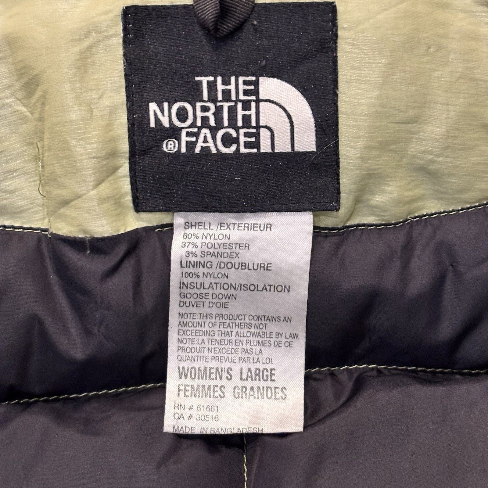 The North Face North Face Pale Green/Black 600 Hybrid Down Jacket W's Large Size L / US 10 / IT 46 - 5 Thumbnail