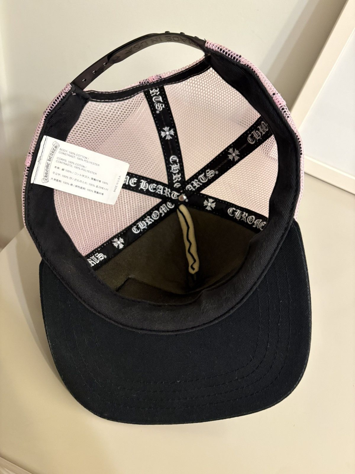 Chrome Hearts Chrome Hearts Pink/Black Trucker Hat Size ONE SIZE - 7 Thumbnail