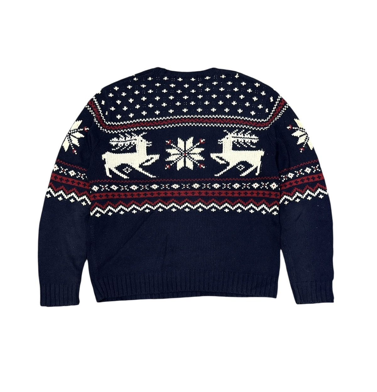Polo Ralph Lauren Vintage 90s Polo Ralph Lauren Reindeer Jacquard sweater Size US L / EU 52-54 / 3 - 4 Thumbnail