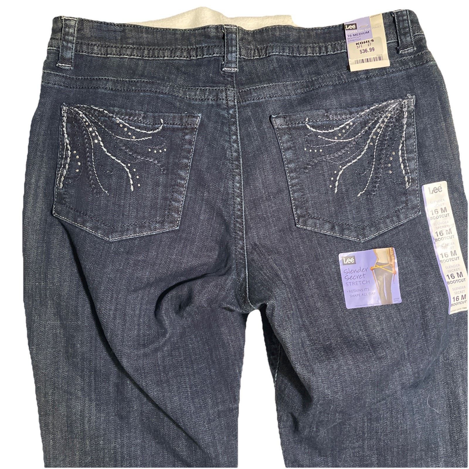 Lee Lee Horizon Women’s Slender Secret Denim Jeans 16M NWT Size 38" / US 16 / IT 52 - 6 Thumbnail