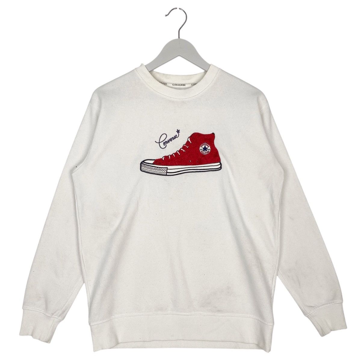 Other Vintage Converse All Star Big Printed Crewneck Sweatshirt Size US M / EU 48-50 / 2 - 1 Thumbnail