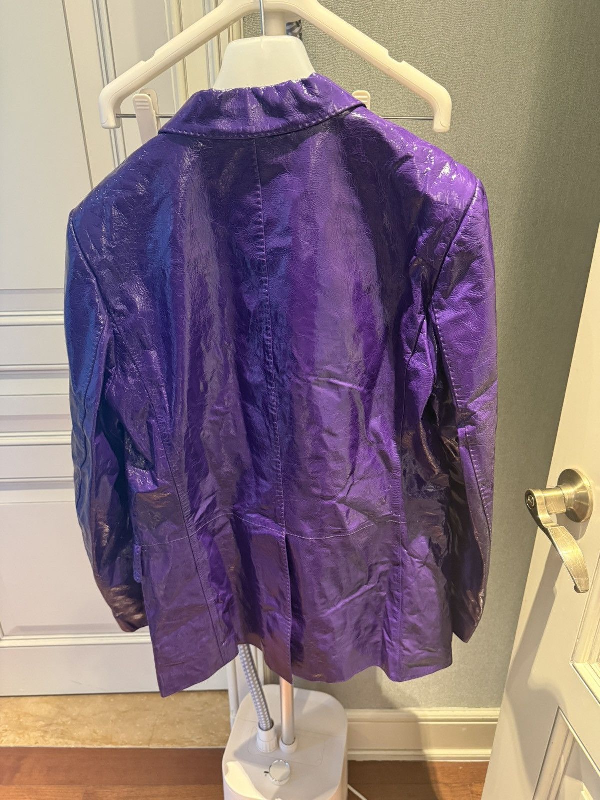 Gucci purple leather blazer size46 Size US S / EU 44-46 / 1 - 21 Thumbnail