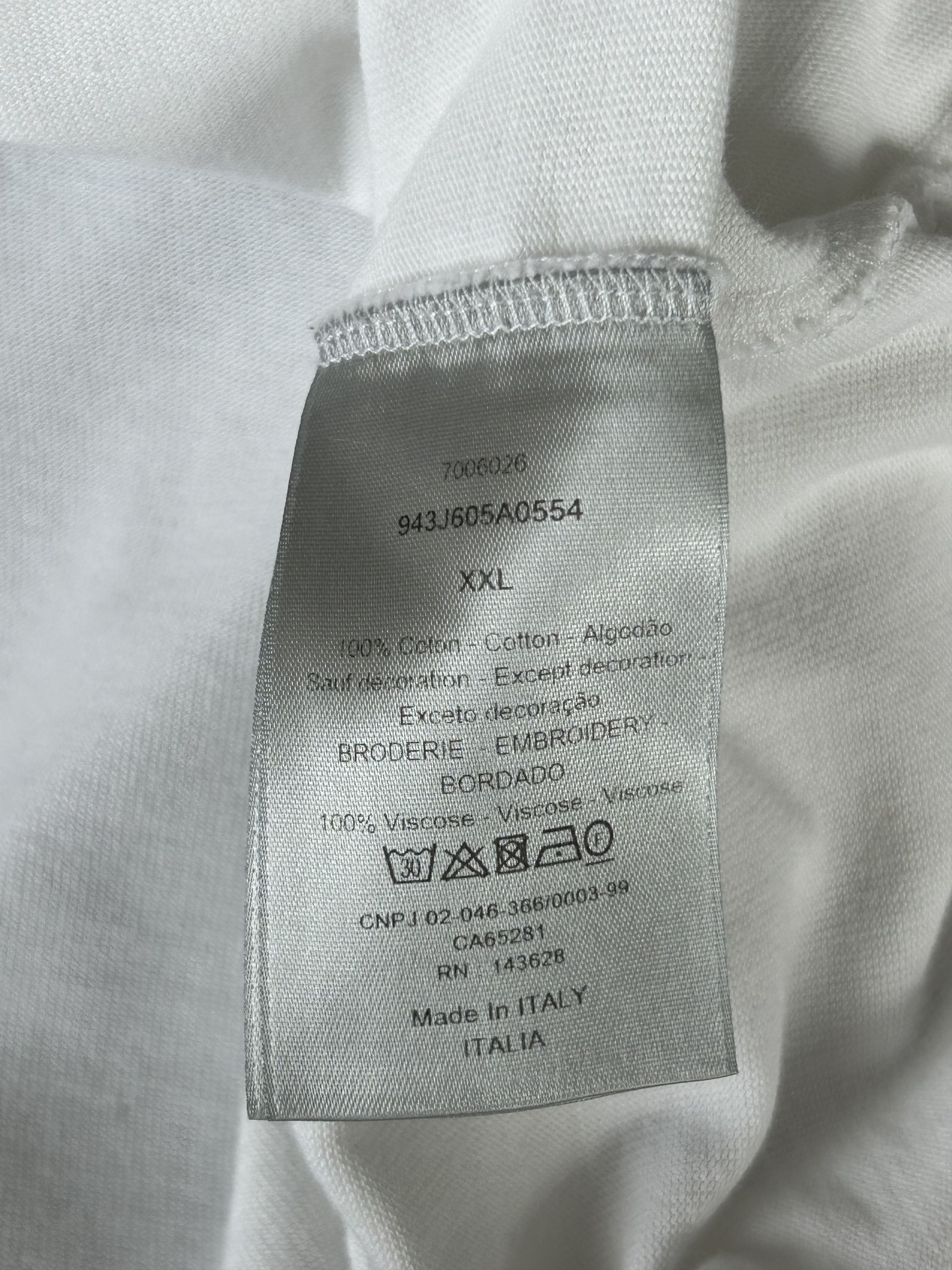 Dior Dior White CD Icon Embroidered T-Shirt Size US XXL / EU 58 / 5 - 4 Thumbnail